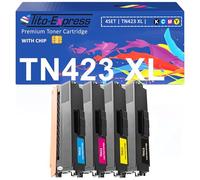 TN423 TN421 XL Compatible para Toner Brother TN-423 TN-423BK TN-421 MFC-L8690CDW MFC L8900CDW DCP-L8410CDW MFC-L8900CDW HL-L8260CDW HL-L8360CDW TN-423cmyk Negro, Maker genta, amarillo, cian Pack de 4