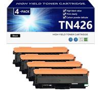 TN426 Cartucho de Tóner Compatible para Brother HL-L8260CDW HL-L8360CDW DCP-L8410CDW MFC-L8690CDW MFC-L8900CDW Impresoras, Alto Rendimiento 6500 Páginas, Impresión Nítida,Black-4 Pack