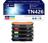 TN426 Cartucho de Tóner Compatible para Brother HL-L8260CDW HL-L8360CDW DCP-L8410CDW MFC-L8690CDW MFC-L8900CDW Impresoras, Alto Rendimiento 6500 Páginas, Impresión Nítida,BCMY-1 Pack
