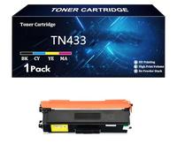 TN433 Cartuccia Toner Compatibile per Brother TN-433 TN431 TN436 HL-L8360CDW HL-L8360CDWT HL-L9310CDW MFC-L8895CDW MFC-L8900CDW MFC-L8905CDW MFC-L9570CDW Stampante,Y-1 Pcs