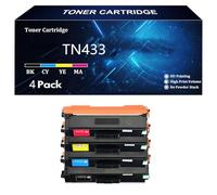 TN433 Cartuccia Toner Compatibile per Brother TN-433 TN431 TN436 HL-L8360CDW HL-L8360CDWT HL-L9310CDW MFC-L8895CDW MFC-L8900CDW MFC-L8905CDW MFC-L9570CDW Stampante,4 Color-4 Pcs