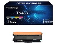 TN433 Cartuccia Toner Compatibile per Brother TN-433 TN431 TN436 HL-L8360CDW HL-L8360CDWT HL-L9310CDW MFC-L8895CDW MFC-L8900CDW MFC-L8905CDW MFC-L9570CDW Stampante,BK-1 Pcs