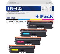 TN433 - Cartuchos Tóner Color Brother, Cartucho de Tóner Compatible para Impresora Brother TN-433 TN-431 HL-L8260CDW HL-L8360CDW MFC-L8610CDW MFC-L8900CDW HL-L9310CDW