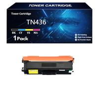 TN436 Cartucho de Tóner Compatible para Brother TN-436 TN431 TN433 HL-L8360CDW HL-L8360CDWT HL-L9310CDW MFC-L8895CDW MFC-L8900CDW MFC-L8905CDW MFC-L9570CDW Impresoras ,Y-1 Pack