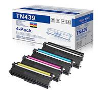 TN439BK, TN439C, TN439Y, TN439M Juego de Cartuchos de tóner de 4 Colores de Alto Rendimiento, Repuesto Compatible para Impresora Brother TN-439 TN439 HL-L8260CDW HL-L8360CDW MFC-L8610CDW HL-L9310CDW