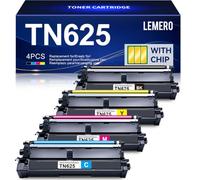 TN625 Tóner HL-L8430CDW HL-L8570CDW Negro Cian Magenta Amarillo 4 por Pack | Cartucho de Tóner Compatible con Brother MFC-L8730CDW MFC-EX570 HL-L8430CDW HL-L8570CDW DCP-L8630CDW Tóner