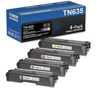 TN635 TN-635 - Juego de 4 cartuchos de tóner de repuesto para Brother TN 635 TN635 TN635XL para impresora HL-L8430CDWT HL-L8430CDW HL-L8570CDW MFC-L8930CDW MFC-L8730CDW MFC-L8970CDW
