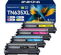 TN635 TN635XL - Juego de cartuchos de tóner MFC-L8930CDW MFC-L8730CDW | Tóner compatible con Brother TN635XL TN-635XL TN 635 XL para impresora HL-L8570CDW MFC-L8970CDW HL-L8430CDWT MFC-EX575