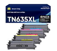 TN635XL / TN635 - Cartucho de tóner de alto rendimiento compatible con Brother TN635XL TN-635 con HL-L8430CDW HL-L8430CDWT HL-L8570CDW MFC-L8730CDW MFC-L8930CDW MFC-L8970CDW MFC-EX575 (4 unidades de