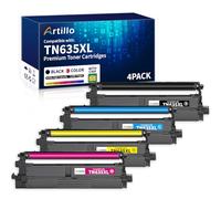 TN635XL TN635 - Cartucho de tóner de repuesto para impresoras Brother TN635 TN635XL TN-635XL para impresoras HL-L8430CDW L8430CDWT L8570CDW MFC-L8730CDW L8930CDW L8970CDW MFC-EX575 (BCMY, 4 unidades)