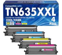 TN635XXL - Juego de cartuchos de tóner TN-635XXL compatibles con Brother TN635XXL TN 635XXL TN635XXLBK para impresora HL-L8430CDW HL-L8430CDWT HL-L8570CDW MFC-L8930CDW MFC-L8970CDW MFC-EX575, paquete