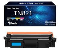 TN821 Cartucho de Tóner Repuesto para Brother TN821 TN821BK TN821C TN821Y TN821M para Brother HL-L9430CDN L9470CDN MFC-L9630CDN 9670CDN Impresoras con Chip,C-1 Pack