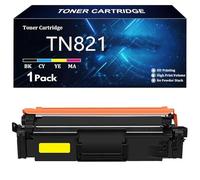 TN821 Cartucho de Tóner Repuesto para Brother TN821 TN821BK TN821C TN821Y TN821M para Brother HL-L9430CDN L9470CDN MFC-L9630CDN 9670CDN Impresoras con Chip,Y-1 Pack