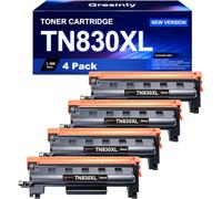 TN830XL TN830 XL/V/R Toner Compatible con Brother TN830XL TN-830 XL Negro para HL-L2460DW DCP-L2640DW MFC-L2820DW L2820DWXL 2405W L2400D L2480DW Toner TN830 V/R, 4P