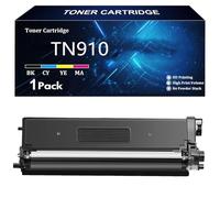 TN910 Cartucho de Tóner Compatible TN910 TN910BK TN910C TN910Y TN910M para Brother HL-L8260CDW L8360CDWT L9310CDW DCP-L8410CDW MFC-L8610CDW L8900CDW L9570CDW Impresoras,BK-1 Pack