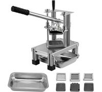 Tnamdan Comercial French Fry Cutter con 3 cuchillas de repuesto, 1/2'',1/4" y 3/8" Cuchilla simple cortador de dados de limón patatas para patatas fritas con mango extendido