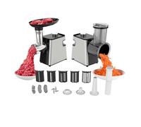 Tnamdan Hachoir à viande électrique 3000 W en acier inoxydable avec 3 lames, 3 plaques de broyage, inversion automatique et 3 réglages de taille, broyage (M2 with Vegetable cutting kit)