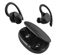 T'nB - Auriculares Bluetooth inalámbricos, intraaurales, resistentes a salpicaduras, control táctil y caja de carga, micrófono integrado, autonomía de 30 horas, deportes, negro