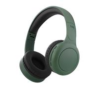 T'nB - Auriculares Bluetooth inalámbricos, Supra-Auricular cómodos, almohadillas de espuma, micrófono incorporado, aro ajustable, autonomía 24 horas, ligero y plegable, color verde