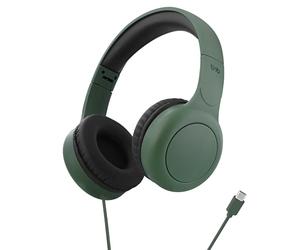 T'NB - Auriculares con Cable USB-C Tonality Link, aro Ajustable y Almohadillas Acolchadas, micrófono Integrado y Controles de Cable, Restitución de Sonido Transparente, Plegable, Compatible con USB-C