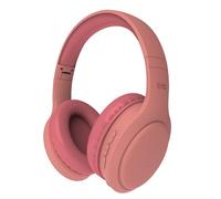 T'NB Auriculares inalámbricos plegables con reducción de ruido pasiva, con conexión Bluetooth, sonido estéreo con micrófono incorporado, duración de hasta 30 horas - rosa