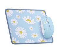 T'nB Bundle - Alfombrilla de ratón y ratón surtido, ergonómica suave, diseño exclusivo, antideslizante, color azul y amarillo