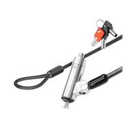T'nB - Cable antirrobo con llave 3 en 1, compatible con T-Bar, Nano y Wedge, ultra resistente, color gris