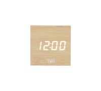 Reloj despertador T'nB CLOCKSQWD Cubo madera 3 alarmas