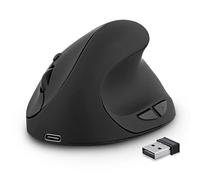 Tnb Ergo Line TNB - Mini ratón inalámbrico ergonómico Vertical y Recargable, Color Negro