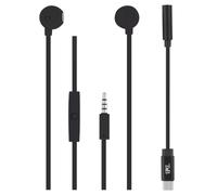 TNB ESSWEETCBK Auriculares Semi Intraurales, Adaptador Tipo C, Negro
