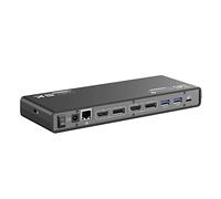 T'NB Estación de acoplamiento doble pantalla 4K60Hz, 14 en 1, HDMI y DisplayPort, 4X USB-A 3.0, 2X USB-C 3.0, compatible con Windows, macOS, Linux, Android, Chrome OS