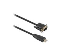 T''nB - HDMIVGA2 adaptador de cable de vídeo 2 m VGA (D-Sub) HDMI Negro