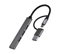 T'nB - Hub USB-A Premium, conecta 4 accesorios USB-A simultáneamente con este concentrador, aluminio