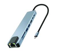 T'nb - hub usb-c 8 en 1, con hdmi 4k, usb-a y usb-c 3.0, power deliver