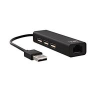 TNB HUB3RJ45 Centro de 3 Puertos USB 2.0 + 1 Puerto RJ45 Hembra