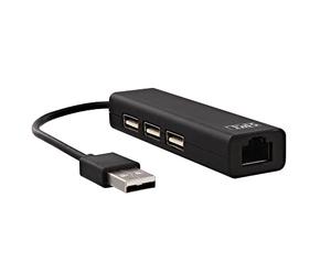TNB HUB3RJ45 Centro de 3 Puertos USB 2.0 + 1 Puerto RJ45 Hembra