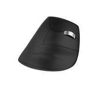 T'nB - Infinite Ergo Ratón ergonómico vertical de 4800 DPI, rueda desmontable, doble modo Bluetooth y dongle USB, batería recargable de larga duración, color negro