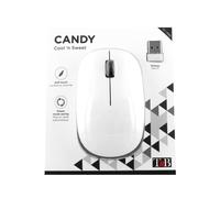 T''nB - MWCANDYBK ratón Viajes Ambidextro RF inalámbrico 1000 DPI