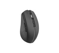 T?NB Souris sans Fil Design, Double Mode Bluetooth et USB-A, Rechargeable Haute Autonomie, Précision 1600 DPI, 6 Boutons - Noire