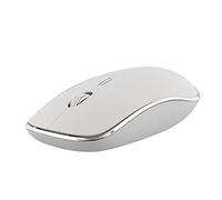 Ratón T'nB MWRUBBY1 Inalámbrico 1600 DPI Ambidextro Clic Silencioso Plata/Blanco