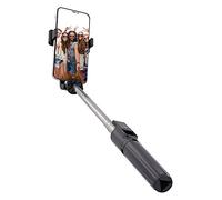 T'nB - Palo Selfie Bluetooth 2 en 1 con trípode, hasta 100 cm | Palo selfie negro con mando a distancia Bluetooth, rotación de 360°, modos vertical y paisaje, plegable a 29,5 cm
