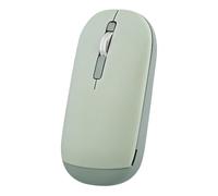 T'nB - Ratón de doble conexión 2 en 1, Bluetooth y dongle inalámbrico USB-A, elegante y ultrafina, conexión Plug & Play, correa práctica, espera automática, color verde