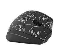 T'NB - Ratón ergonómico vertical inalámbrico de 2,4 GHz, diseño exclusivo, receptor USB-A, cómodo tacto suave, batería de larga duración con modo de espera automático, ilustración de arte