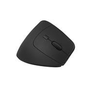T'nB - Ratón vertical inalámbrico recargable, ultraligero, doble conexión USB-A 2,4 GHz y Bluetooth, 6 botones, ajuste DPI, color negro