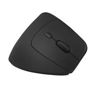 T'nB - Ratón vertical inalámbrico recargable, ultraligero, doble conexión USB-A 2,4 GHz y Bluetooth, 6 botones, ajuste DPI, color negro