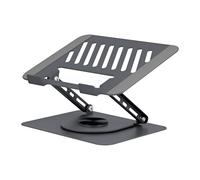 Soporte portátil TnB NBSTAND360 aluminio negro rotación 360º hasta 15" ajustable
