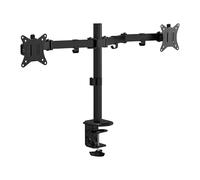 T'nb - soporte de doble pantalla ajustable en altura, brazo articulado