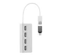 T'nb tnb hubusb4alu - hub usb-a y usb-c de aluminio a 4x usb-a