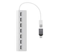 T'nB TNB HUBUSB7ALU - Hub USB-A de aluminio a 7X USB-A