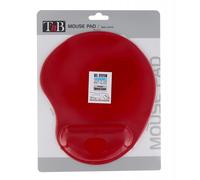 T'nB TSED100RD - Alfombrilla de ratón con Apoyo para muñeca, Color Rojo
